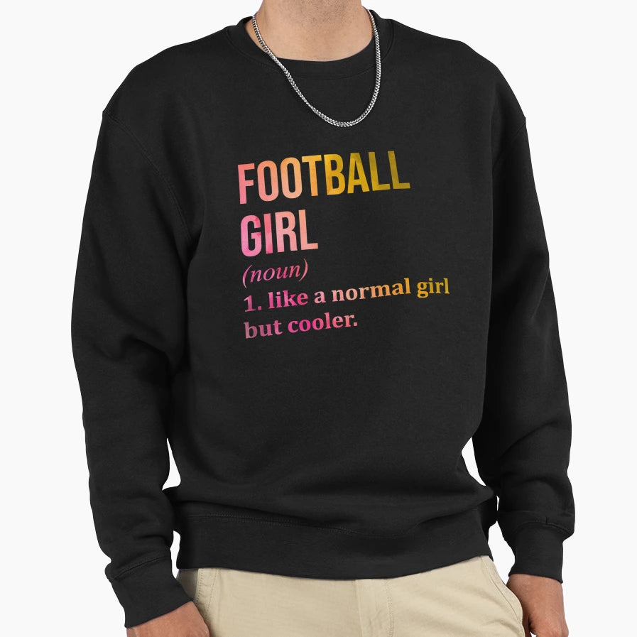 Football Definition Watercolor Sweatshirt - Graphic Print for Adults - T-Shirt, Sweatshirt, Hoodie