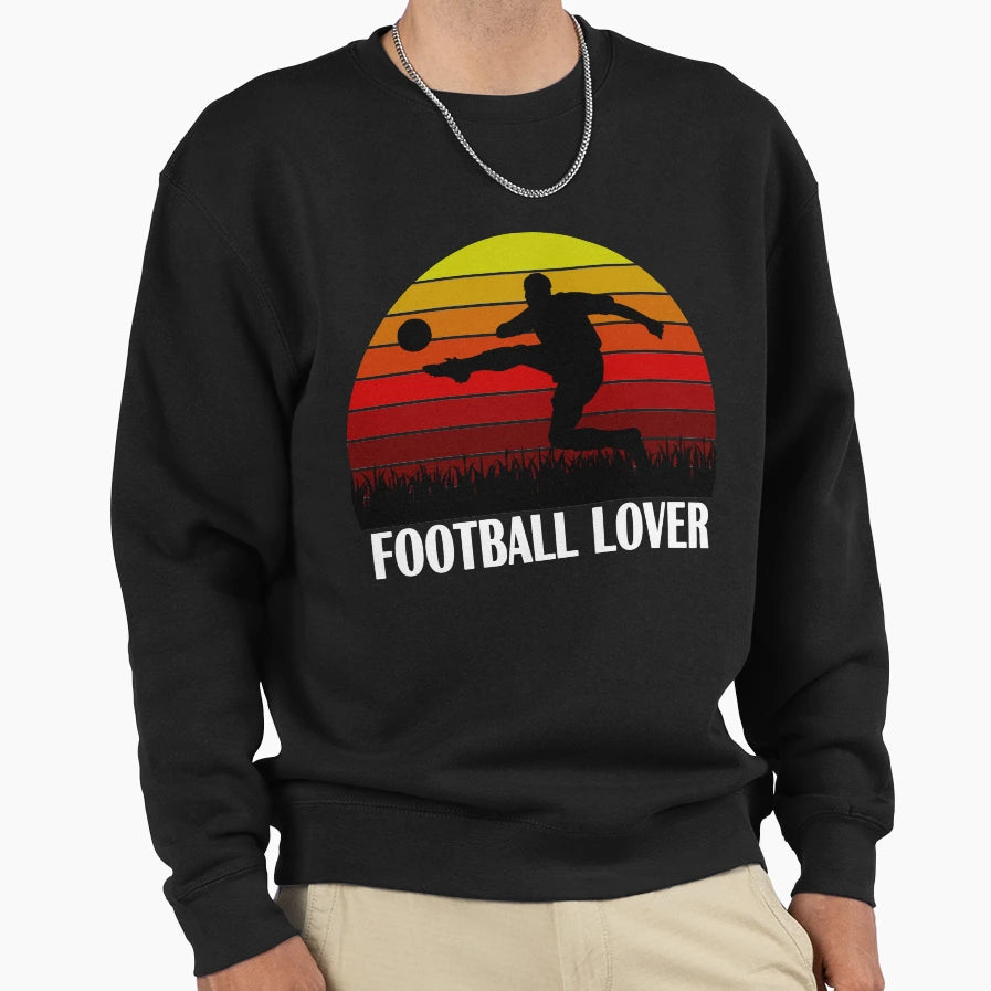 Football Player Football Match Sweatshirt - Aesthetic Graphic Men Women - T-Shirt, Sweatshirt, Hoodie