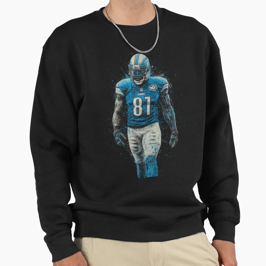Calvin Johnson 81 Detroit Lions Sweatshirt - Fun Novelty Design Men Women - T-Shirt, Sweatshirt, Hoodie