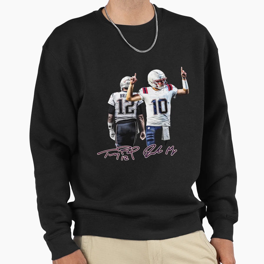 New England Football TB And Drake Sweatshirt - Novelty Apparel Men Women - T-Shirt, Sweatshirt, Hoodie