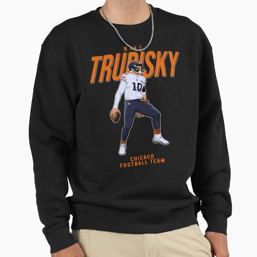 Mitchell Trubisky 10 Chicago Sweatshirt - Fun Novelty Design Men Women - T-Shirt, Sweatshirt, Hoodie