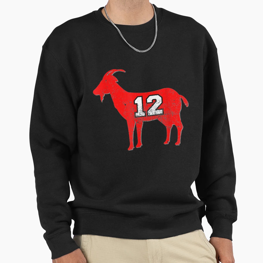 Distressed Goat 12 Sweatshirt - Trendy Graphic Men Women - T-Shirt, Sweatshirt, Hoodie