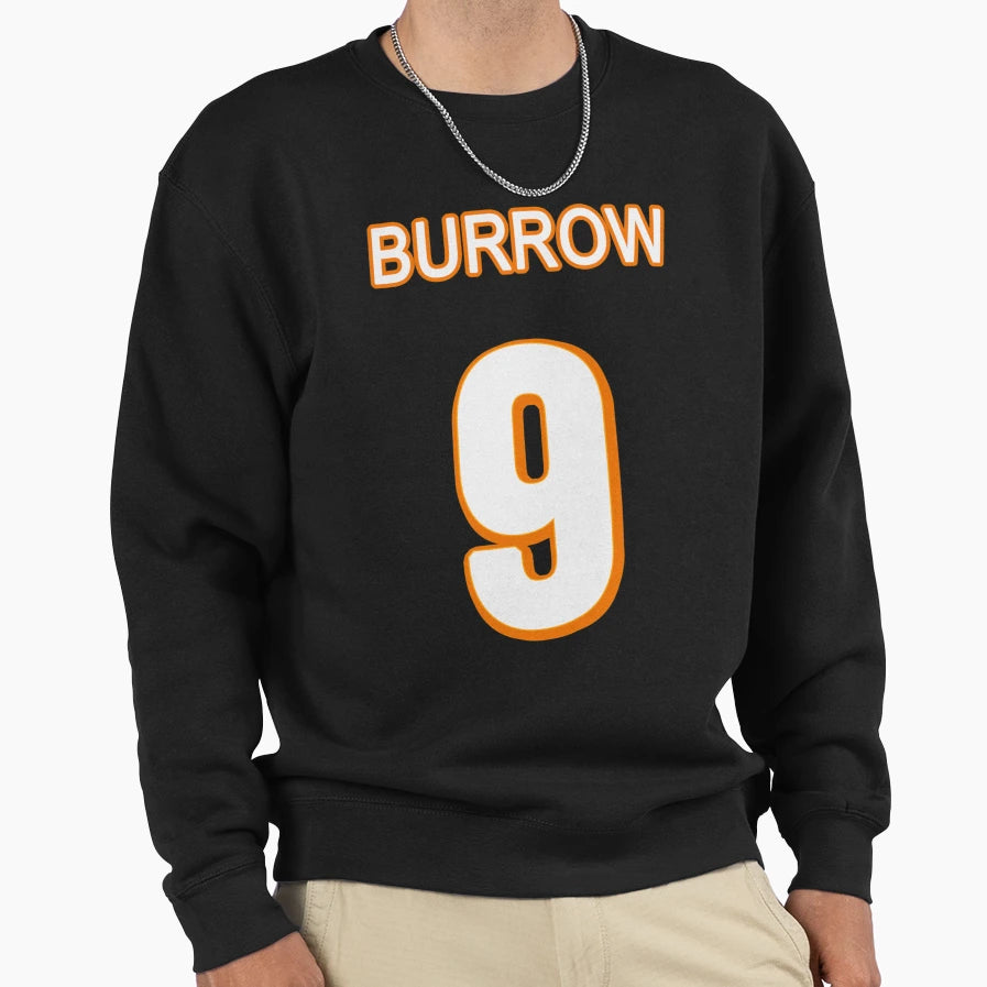 Burrow Jersey T-Shirt - Fun Novelty Design Unisex - T-Shirt, Sweatshirt, Hoodie