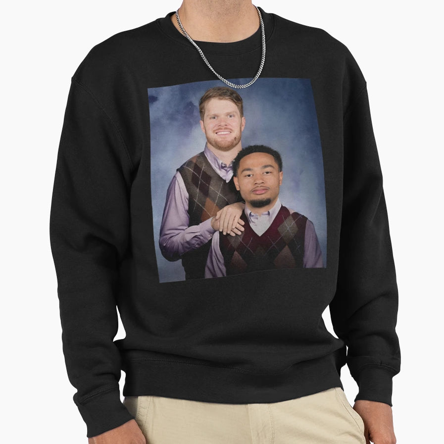 Sam Darnold Jaxon Smith Njigba Sweatshirt - Trendy Graphic Men Women - T-Shirt, Sweatshirt, Hoodie