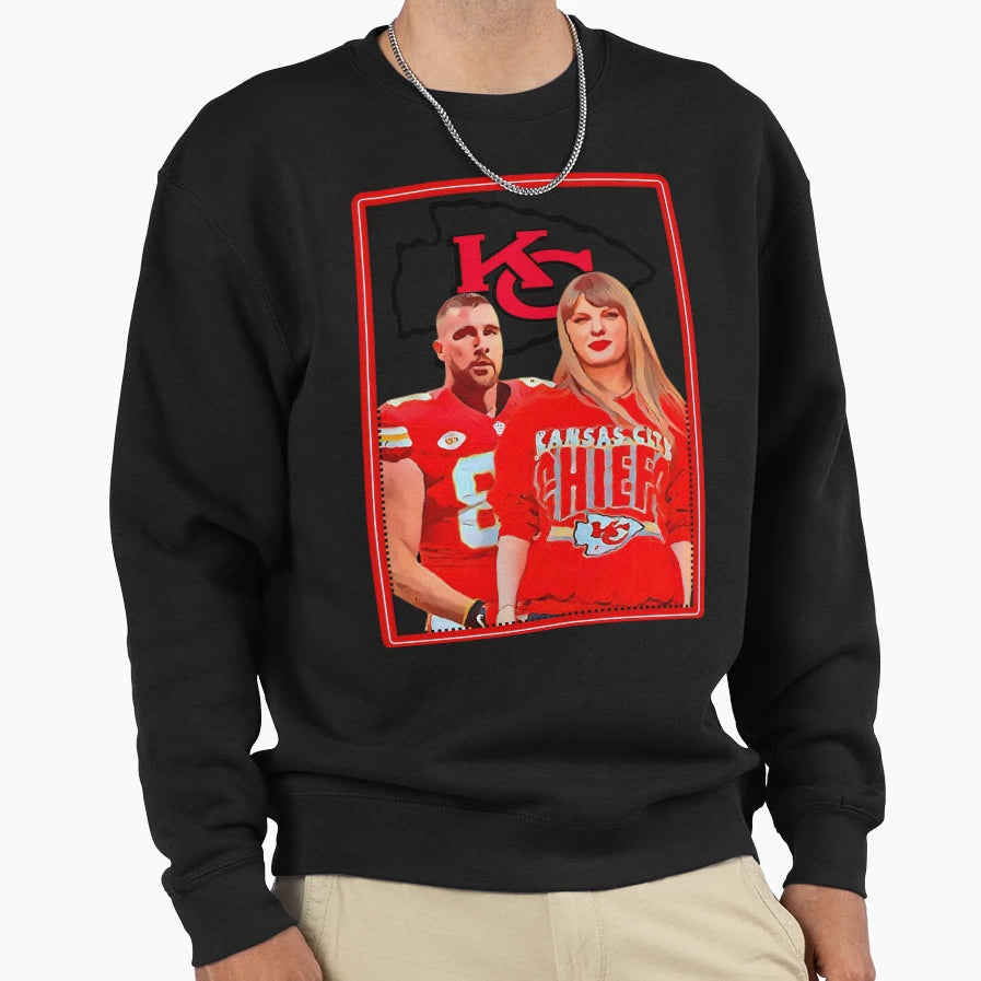 Art Kansas City Chiefs Sweatshirt - Trendy Graphic for Adults - T-Shirt, Sweatshirt, Hoodie