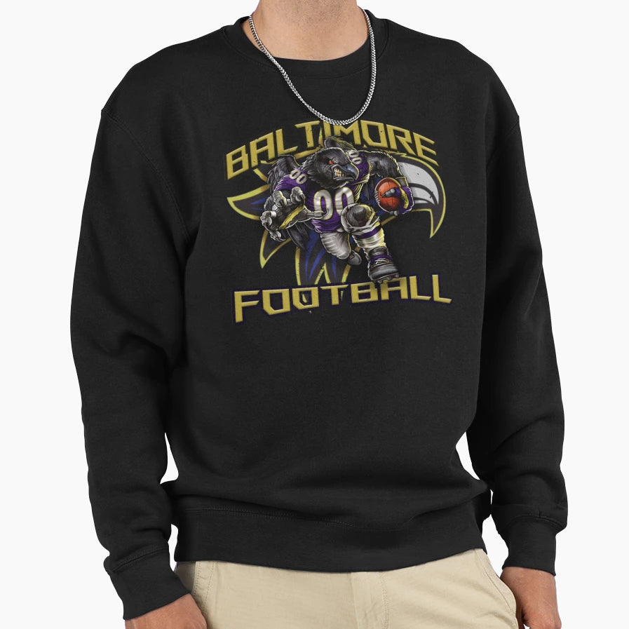 Baltimore Football Detroit Football Sweatshirt - Novelty Apparel Unisex - T-Shirt, Sweatshirt, Hoodie