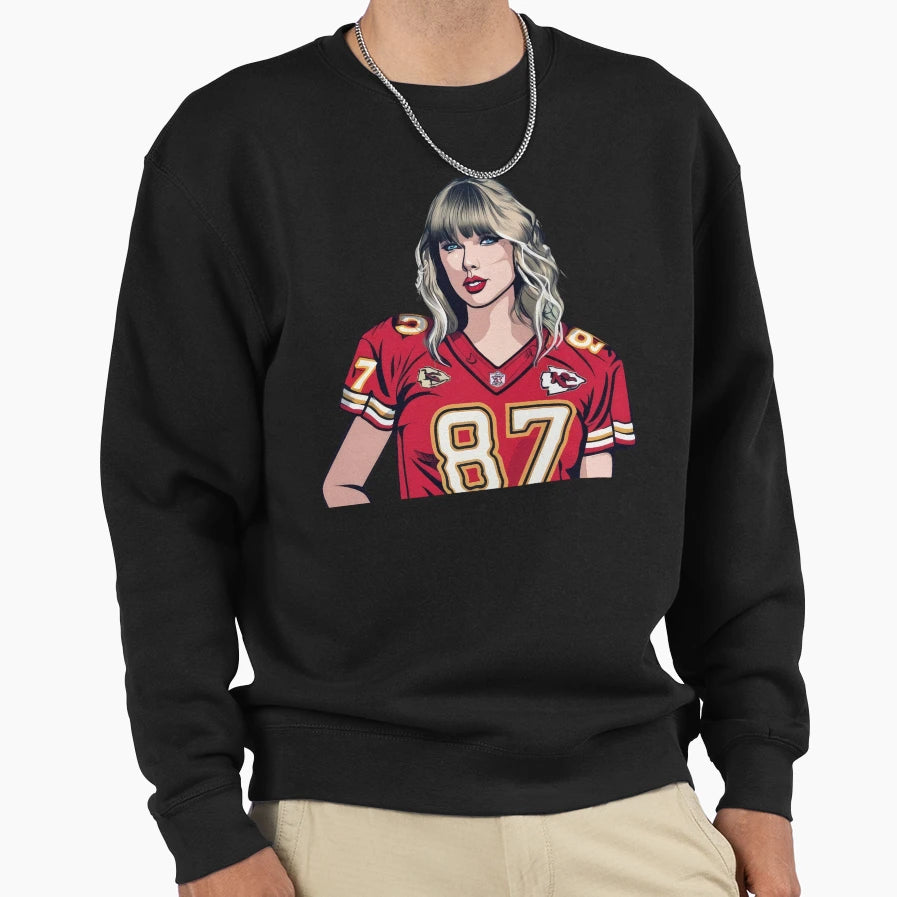 Taylors Swift Boyfriend Football Sweatshirt - Minimalist Print for Adults - T-Shirt, Sweatshirt, Hoodie