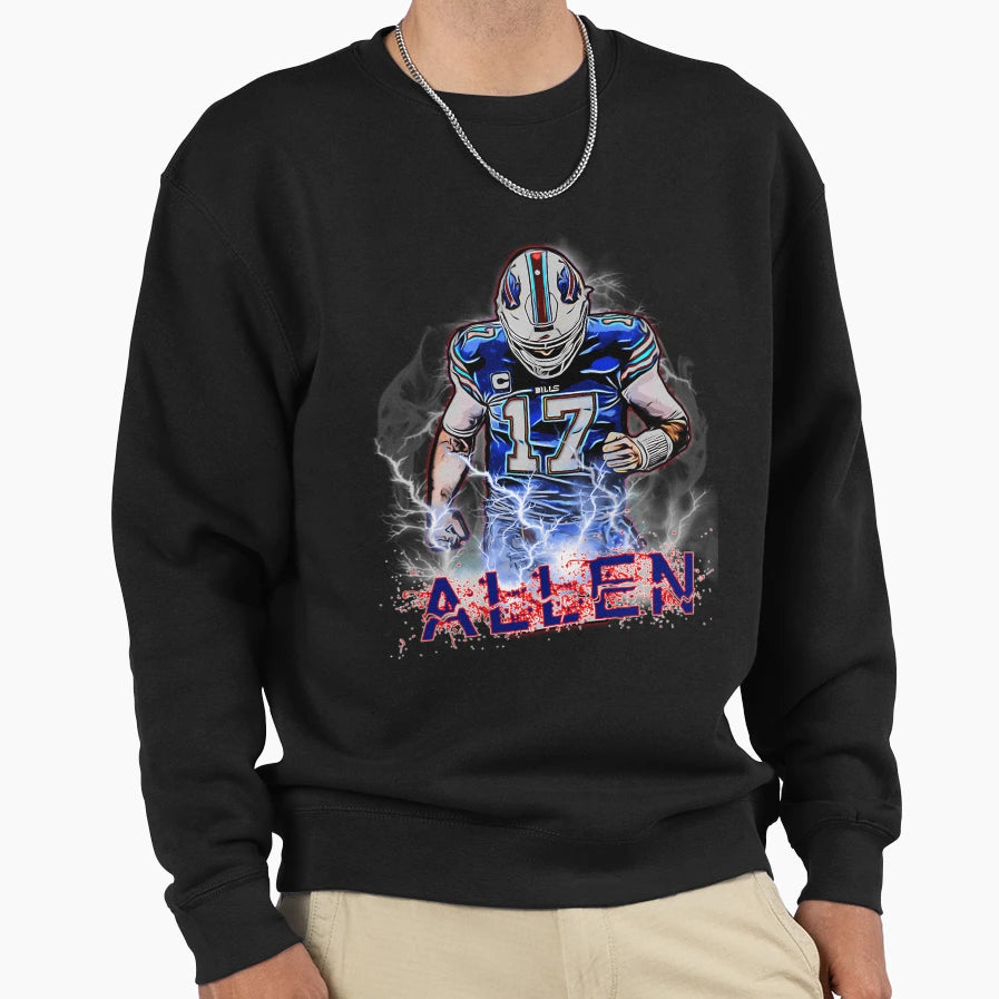 JA Buffalo Bills Sweatshirt - Minimalist Print for Adults - T-Shirt, Sweatshirt, Hoodie
