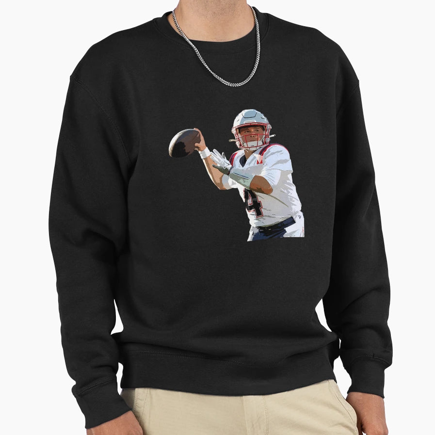 Bailey Zappe Sweatshirt - Aesthetic Graphic Men Women - T-Shirt, Sweatshirt, Hoodie