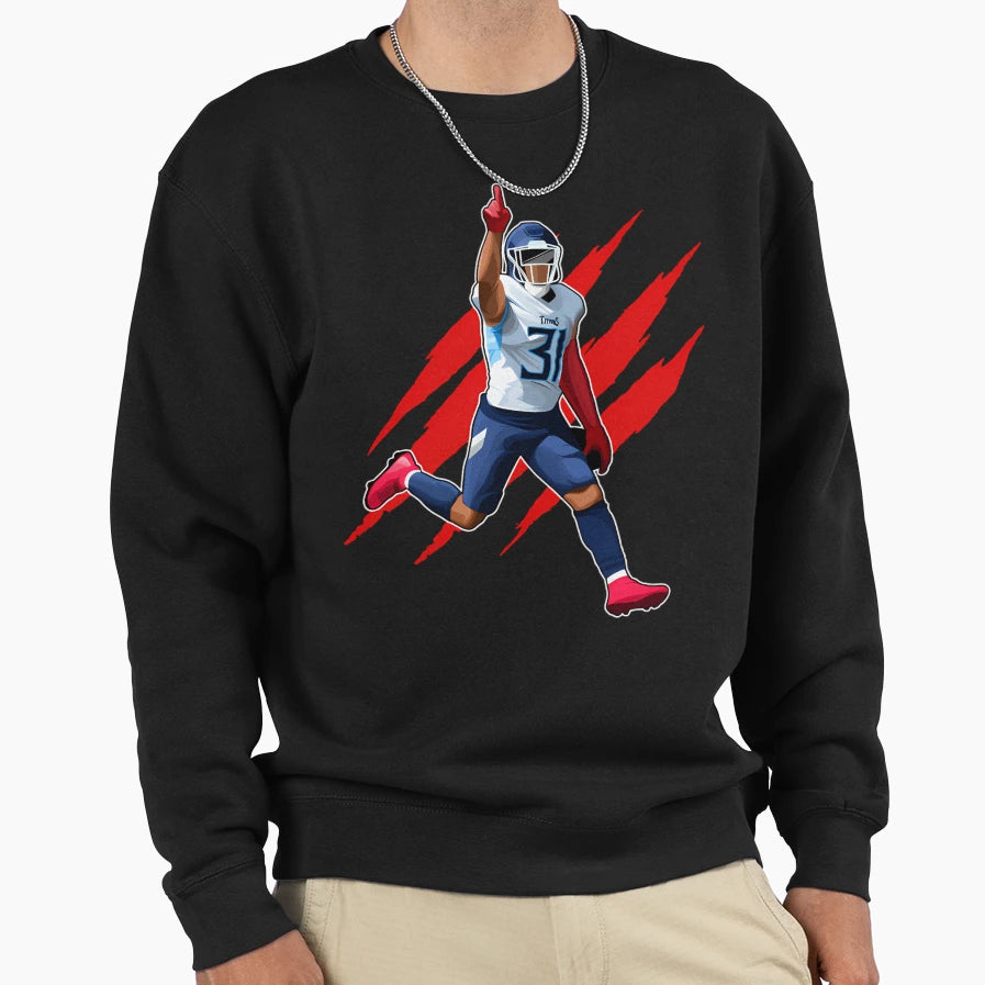 Kevin Byard Celebrates 31 Claw Sweatshirt - Graphic Print for Adults - T-Shirt, Sweatshirt, Hoodie