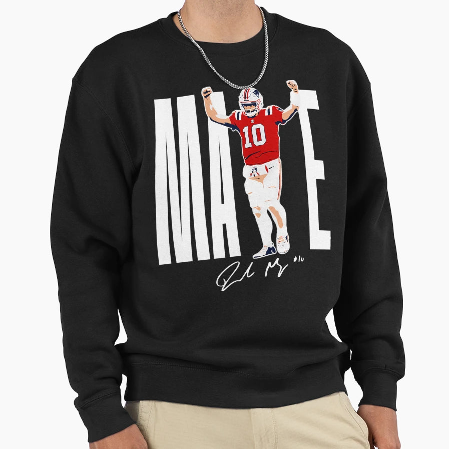 New England Football Maye Sweatshirt - Minimalist Print for Adults - T-Shirt, Sweatshirt, Hoodie