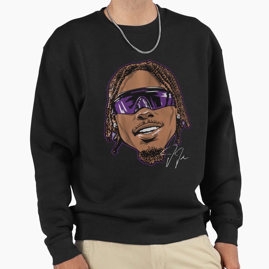 JJ Swag Head Sweatshirt - Fun Novelty Design for Adults - T-Shirt, Sweatshirt, Hoodie