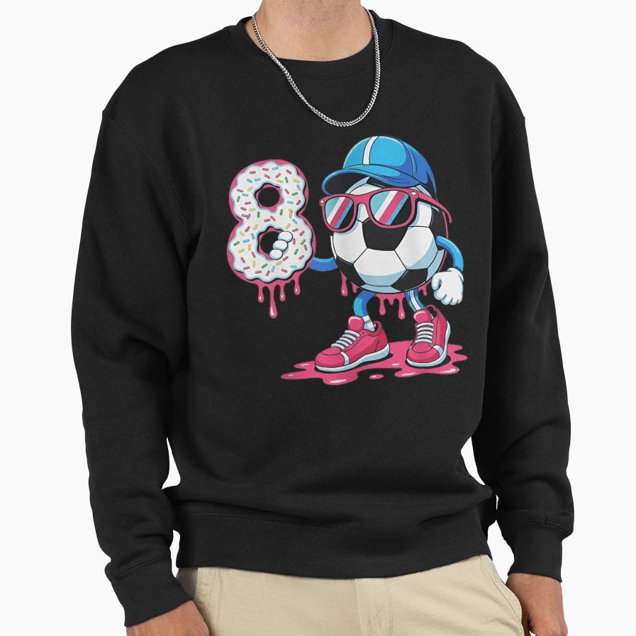 Soccer 8Th Birthday T-Shirt - Streetwear Style Unisex - T-Shirt, Sweatshirt, Hoodie
