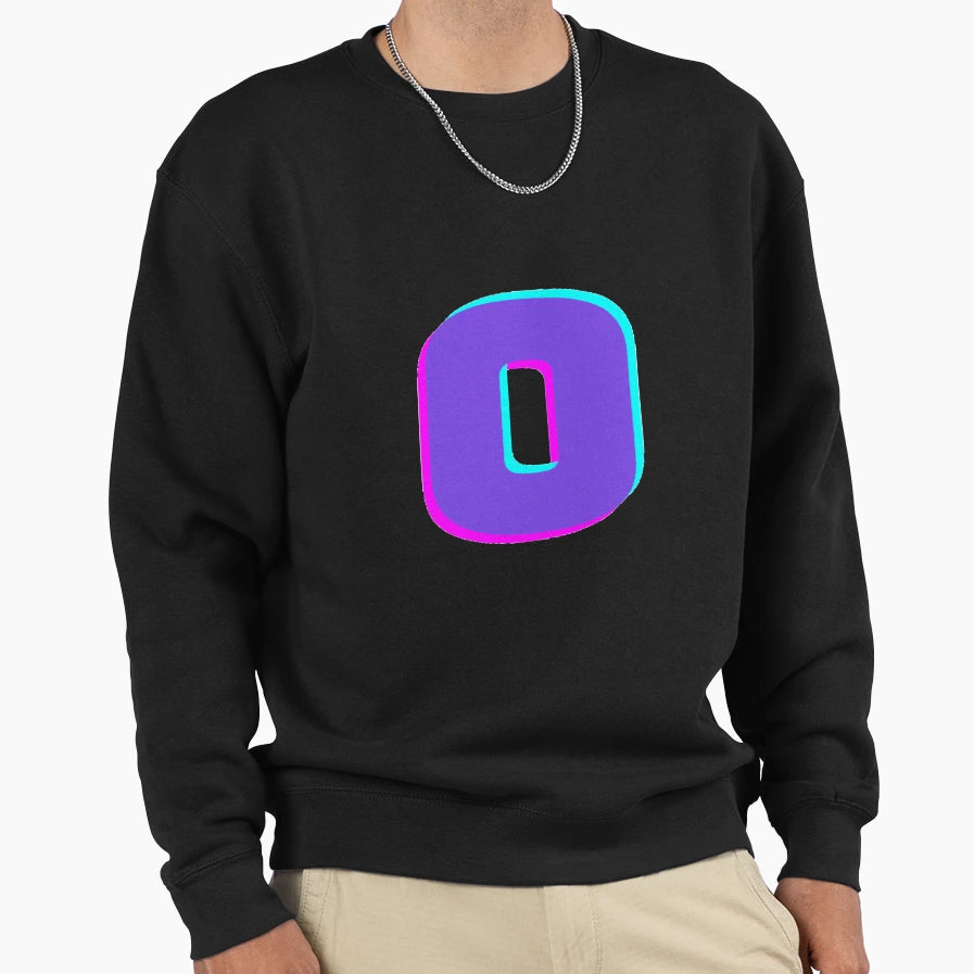 Letter O Sweatshirt - Aesthetic Graphic for Adults - T-Shirt, Sweatshirt, Hoodie