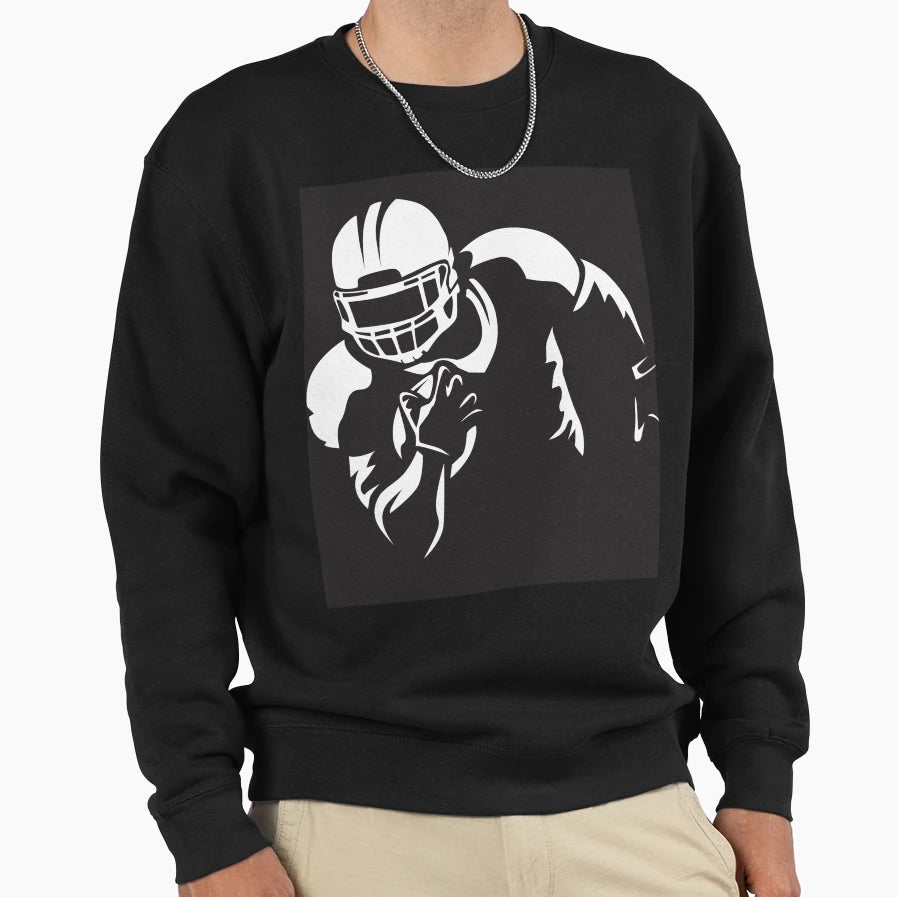Football Sweatshirt - Minimalist Print for Adults - T-Shirt, Sweatshirt, Hoodie