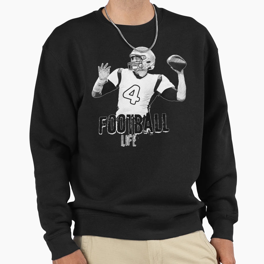 American Football Life Sweatshirt - Custom Art Print Men Women - T-Shirt, Sweatshirt, Hoodie