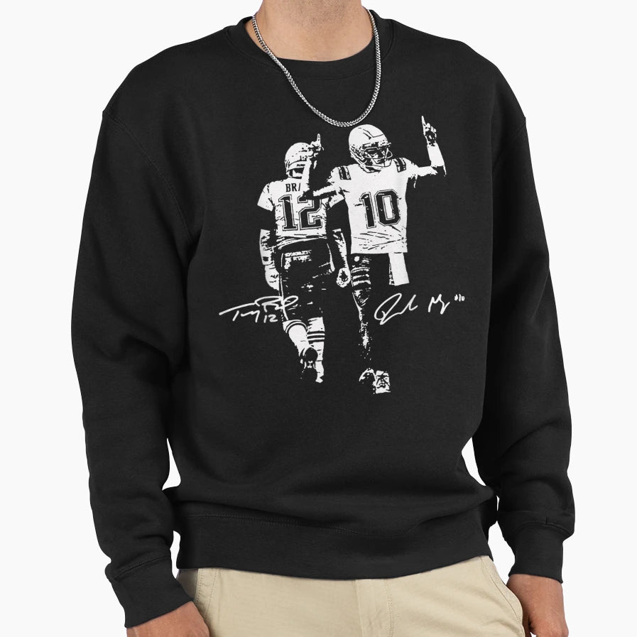 Tom And Drake Maye Sweatshirt - Graphic Print for Adults - T-Shirt, Sweatshirt, Hoodie