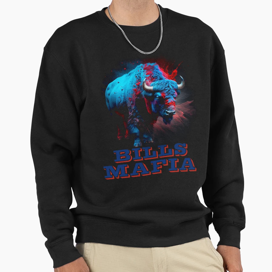 Bills Mafia 1 Sweatshirt - Trendy Graphic Unisex - T-Shirt, Sweatshirt, Hoodie