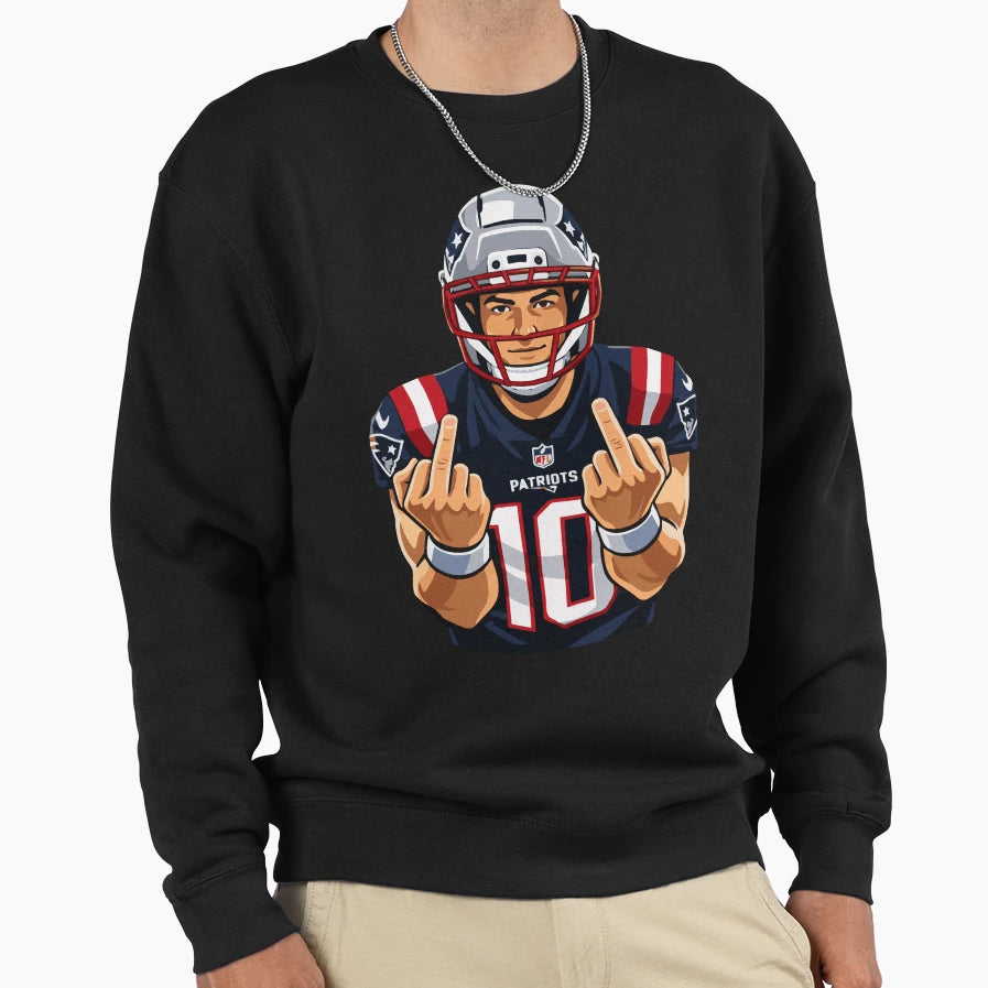 Drake Maye Sweatshirt - Minimalist Print for Adults - T-Shirt, Sweatshirt, Hoodie