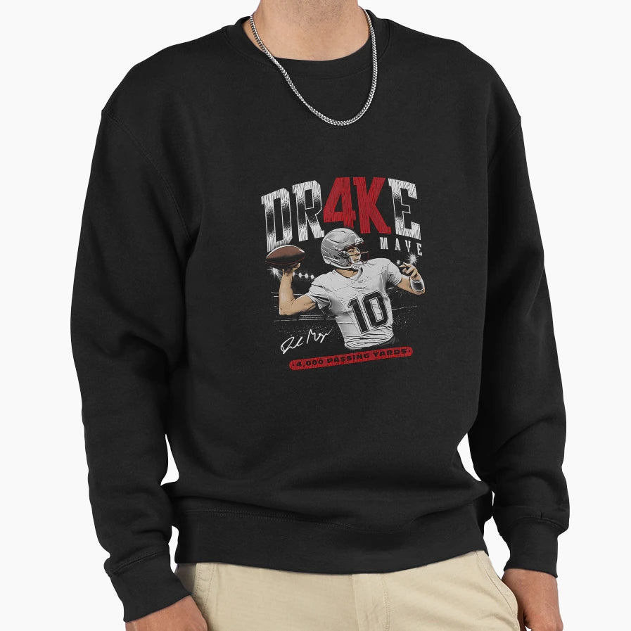 Drake Maye New England 4K Sweatshirt - Streetwear Style Men Women - T-Shirt, Sweatshirt, Hoodie