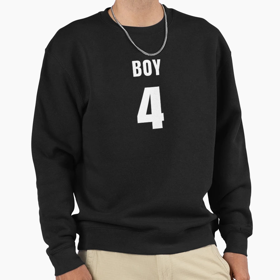 Number 4 Front Sweatshirt - Streetwear Style for Adults - T-Shirt, Sweatshirt, Hoodie