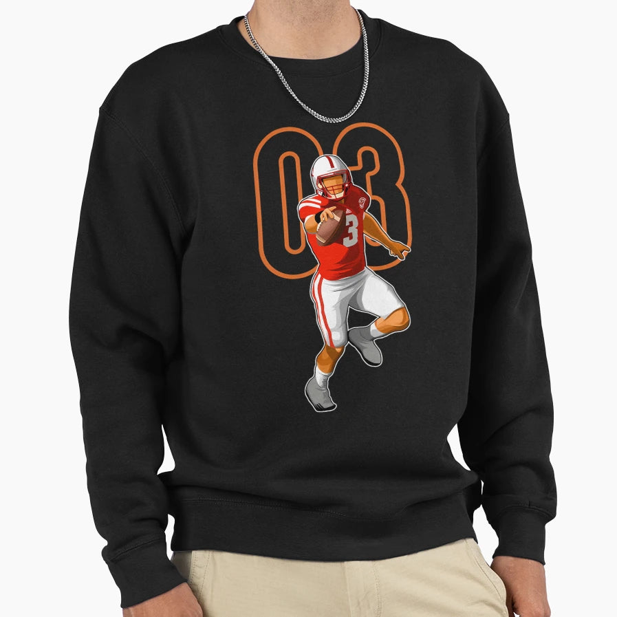 Taylor Martinez Nebraska 3 Number Sweatshirt - Streetwear Style Unisex - T-Shirt, Sweatshirt, Hoodie