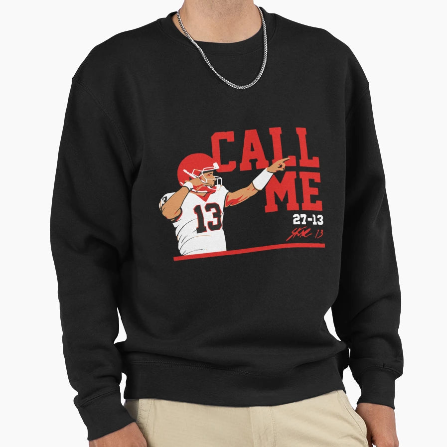 Stetson Bennett Call Me Sweatshirt - Trendy Graphic Unisex - T-Shirt, Sweatshirt, Hoodie