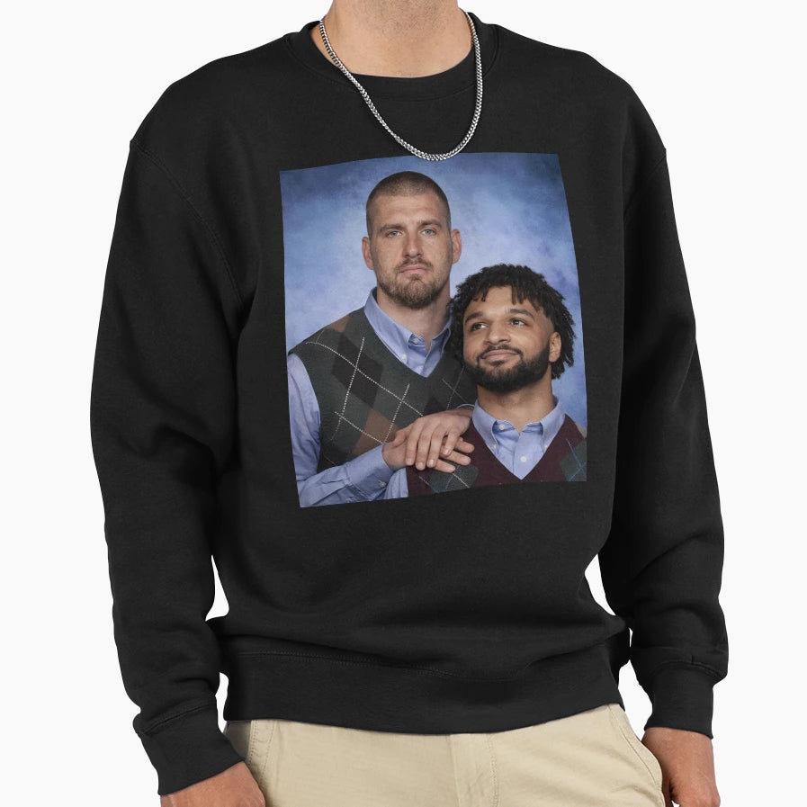 Nikola Jokic Jamal Murray Step Sweatshirt - Trendy Graphic Men Women - T-Shirt, Sweatshirt, Hoodie
