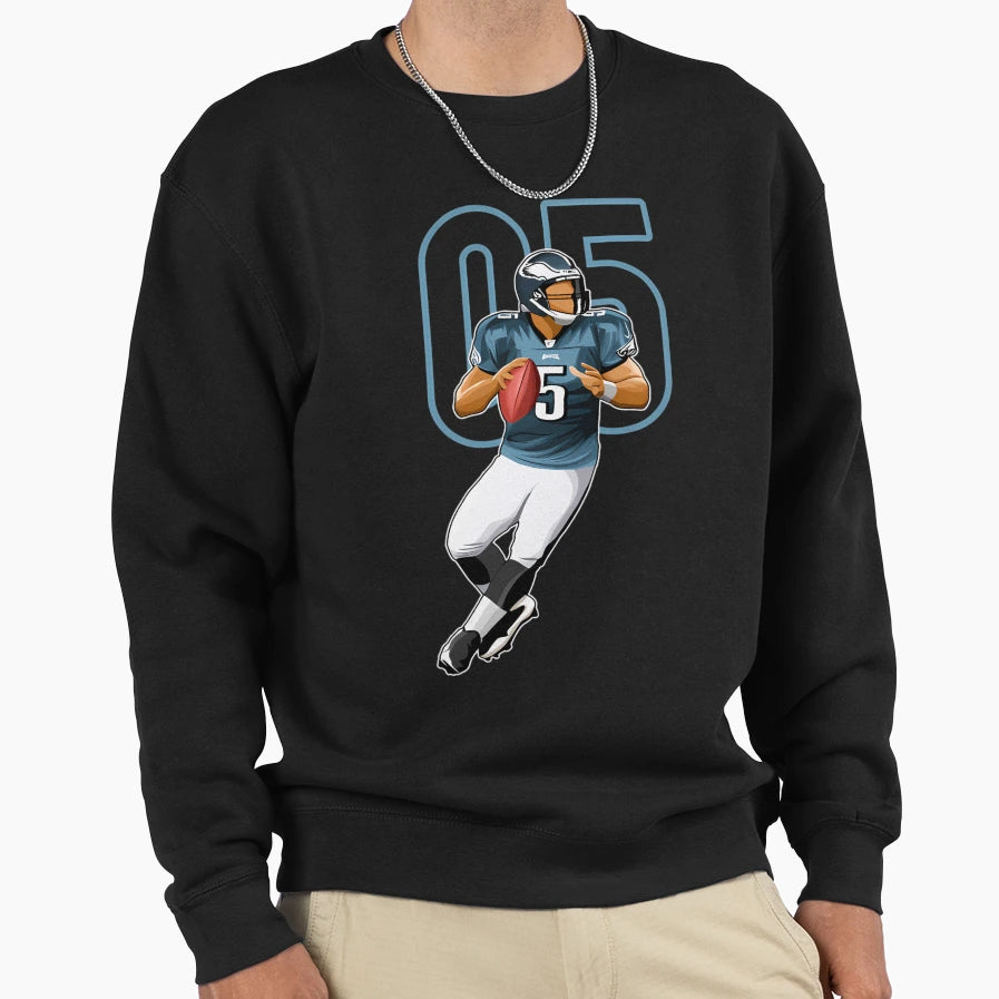 Donovan Mcnabb Philadelphia 5 Number Sweatshirt - Fun Novelty Design Unisex - T-Shirt, Sweatshirt, Hoodie
