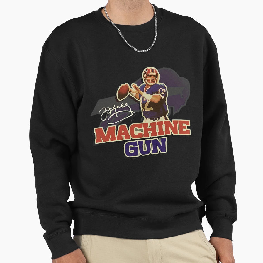 Buffalo Bills T Shirtjim Kelly Machine T-Shirt - Unique Graphic Men Women - T-Shirt, Sweatshirt, Hoodie