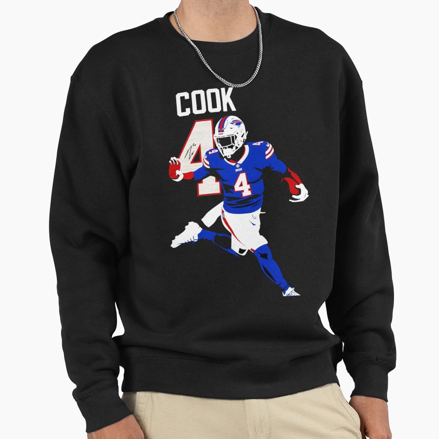 James Cook 4 Minimalist Football Art Sweatshirt - Aesthetic Graphic Unisex - T-Shirt, Sweatshirt, Hoodie