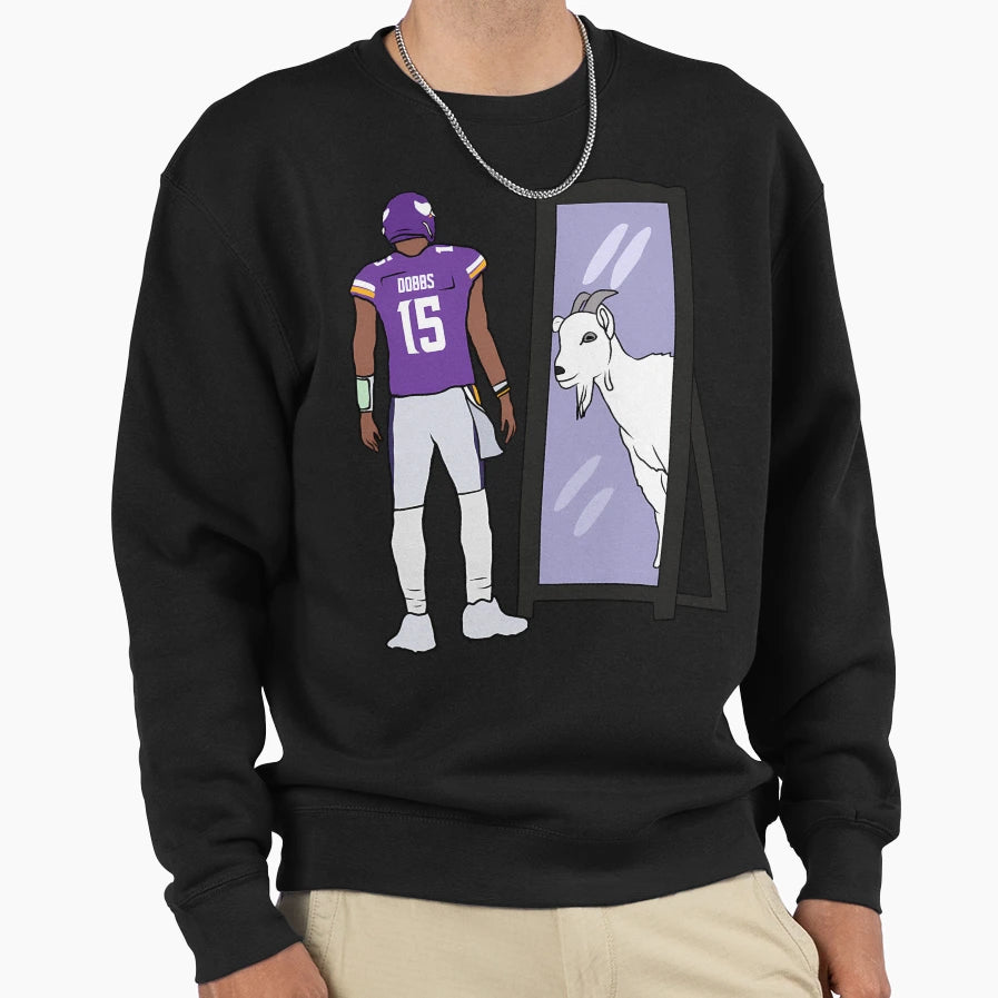 Joshua Dobbs Mirror Goat Sweatshirt - Custom Art Print for Adults - T-Shirt, Sweatshirt, Hoodie