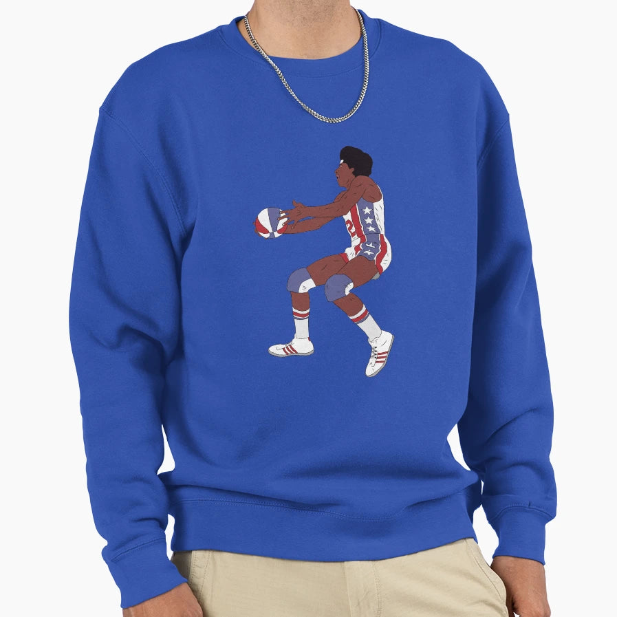 Julius Erving Layup Sweatshirt - Custom Art Print Unisex - T-Shirt, Sweatshirt, Hoodie