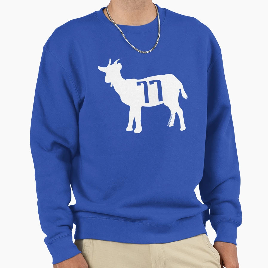 Goat Luka Doncic White Sweatshirt - Trendy Graphic Men Women - T-Shirt, Sweatshirt, Hoodie
