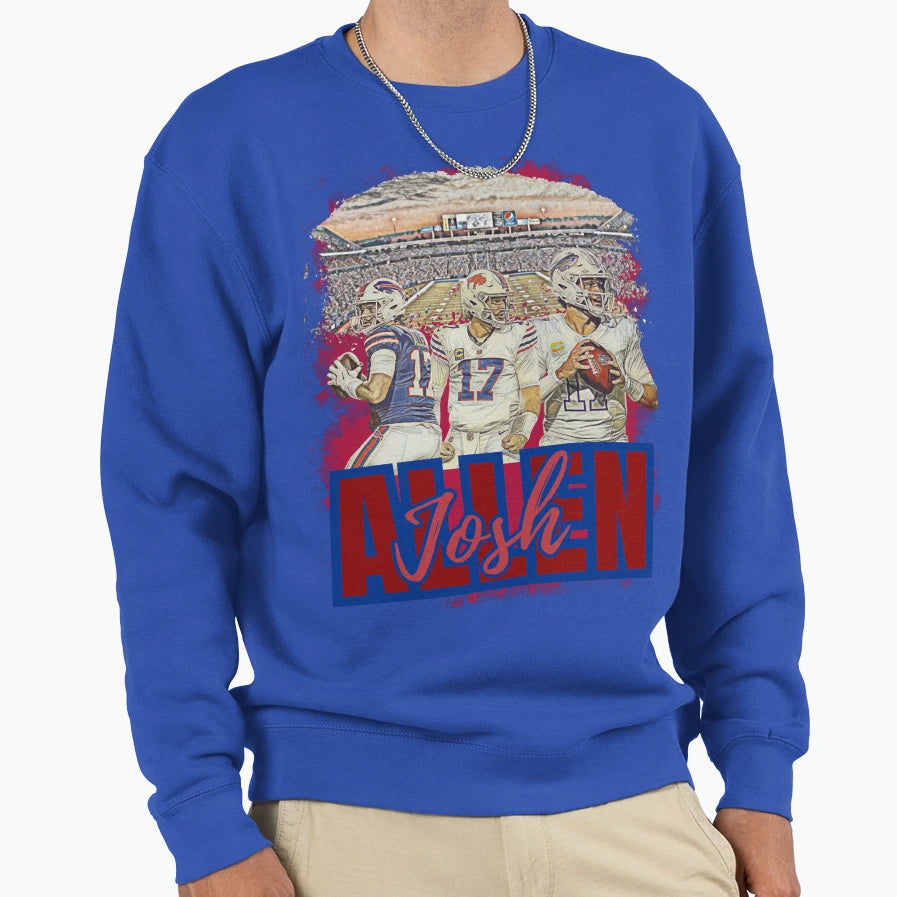 Qb No 17 Bootleg Football Fan Art Sweatshirt - Trendy Graphic Men Women - T-Shirt, Sweatshirt, Hoodie