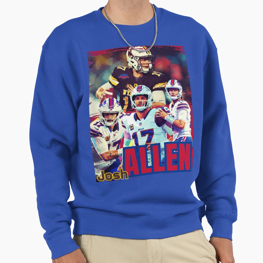Buffalo Quarterback JA 17 Sweatshirt - Streetwear Style for Adults - T-Shirt, Sweatshirt, Hoodie