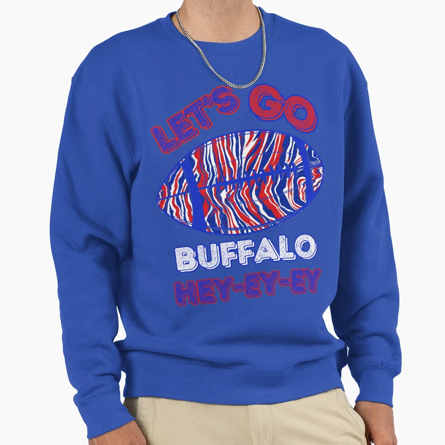 Lets Go Buffalo Sweatshirt - Fun Novelty Design Men Women - T-Shirt, Sweatshirt, Hoodie