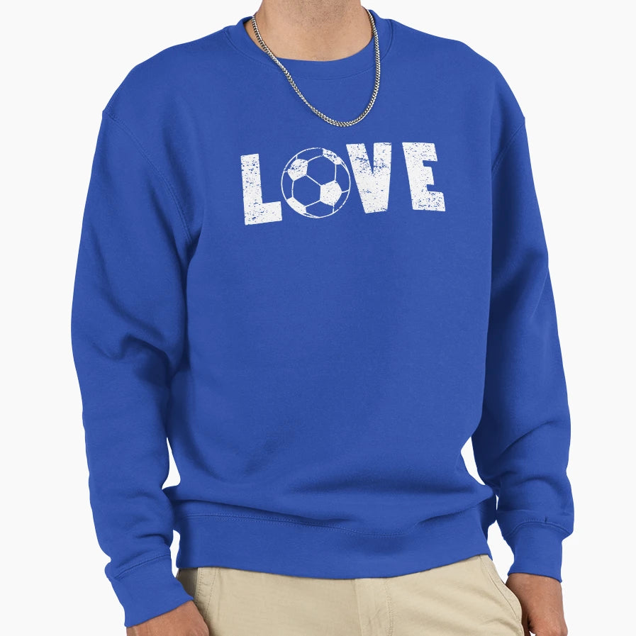 I Love Soccer Illustrated Word Art T-Shirt - Fun Novelty Design for Adults - T-Shirt, Sweatshirt, Hoodie