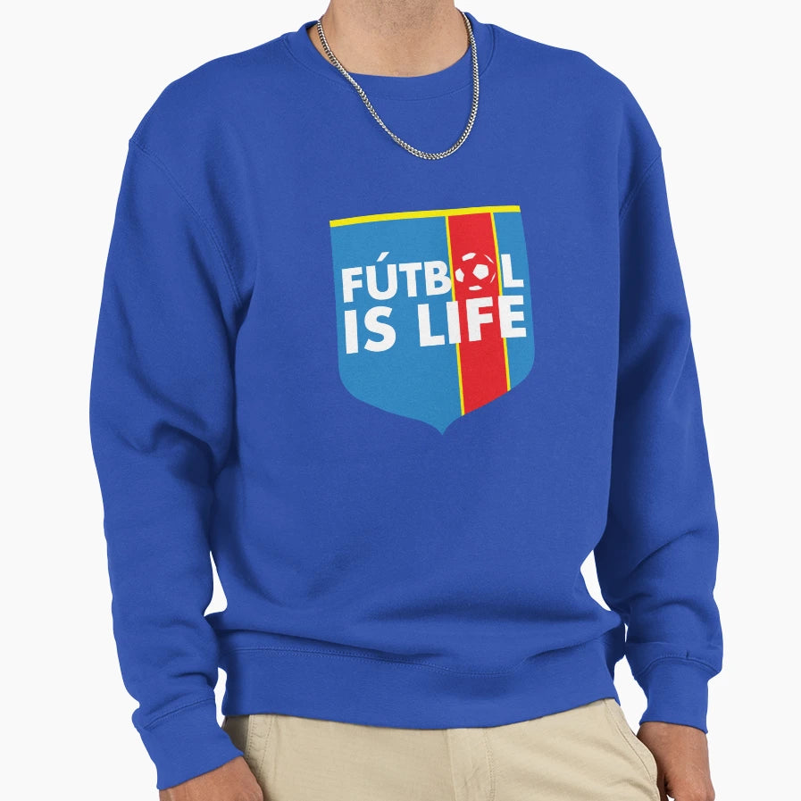 Futbol Is Life Football Is Life Sweatshirt - Graphic Print for Adults - T-Shirt, Sweatshirt, Hoodie