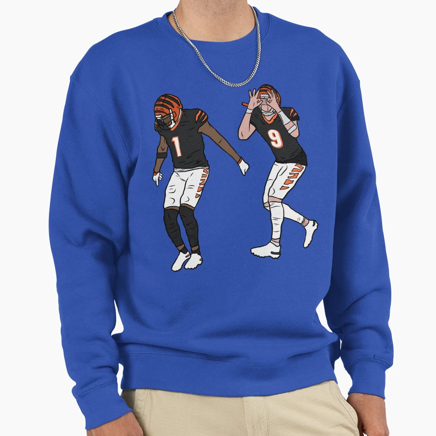 Jamarr Chase And JB Griddy Sweatshirt - Fun Novelty Design Men Women - T-Shirt, Sweatshirt, Hoodie