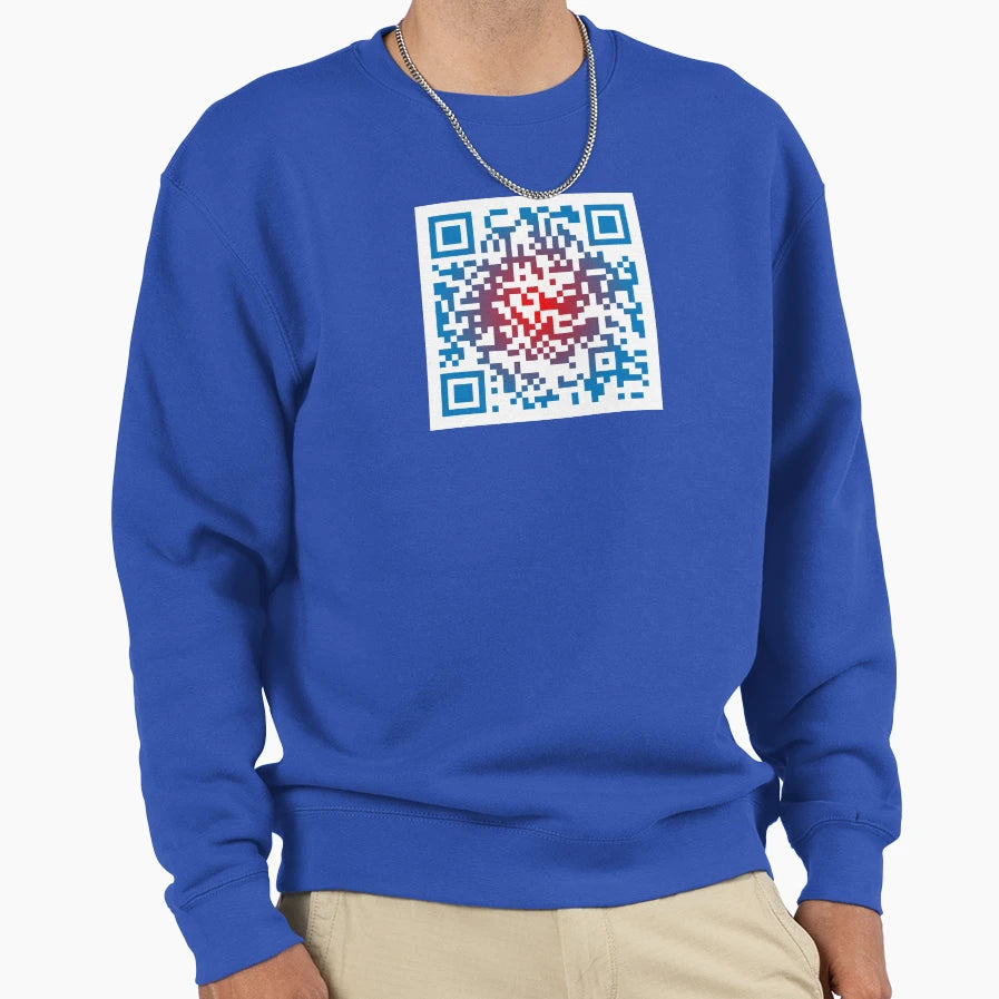 Bills Shout Song Qr Code Sweatshirt - Unique Graphic Unisex - T-Shirt, Sweatshirt, Hoodie