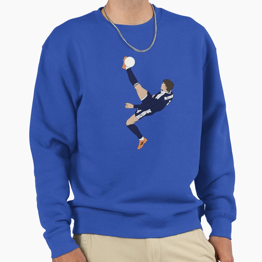 Scott Mctominay Bicycle Overhead Sweatshirt - Aesthetic Graphic Unisex - T-Shirt, Sweatshirt, Hoodie