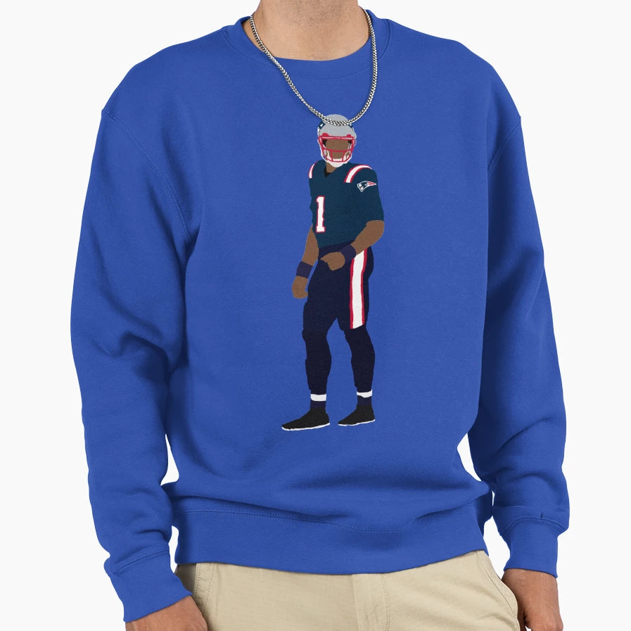 Cam Newton Patriots Sweatshirt - Casual Everyday Wear Unisex - T-Shirt, Sweatshirt, Hoodie