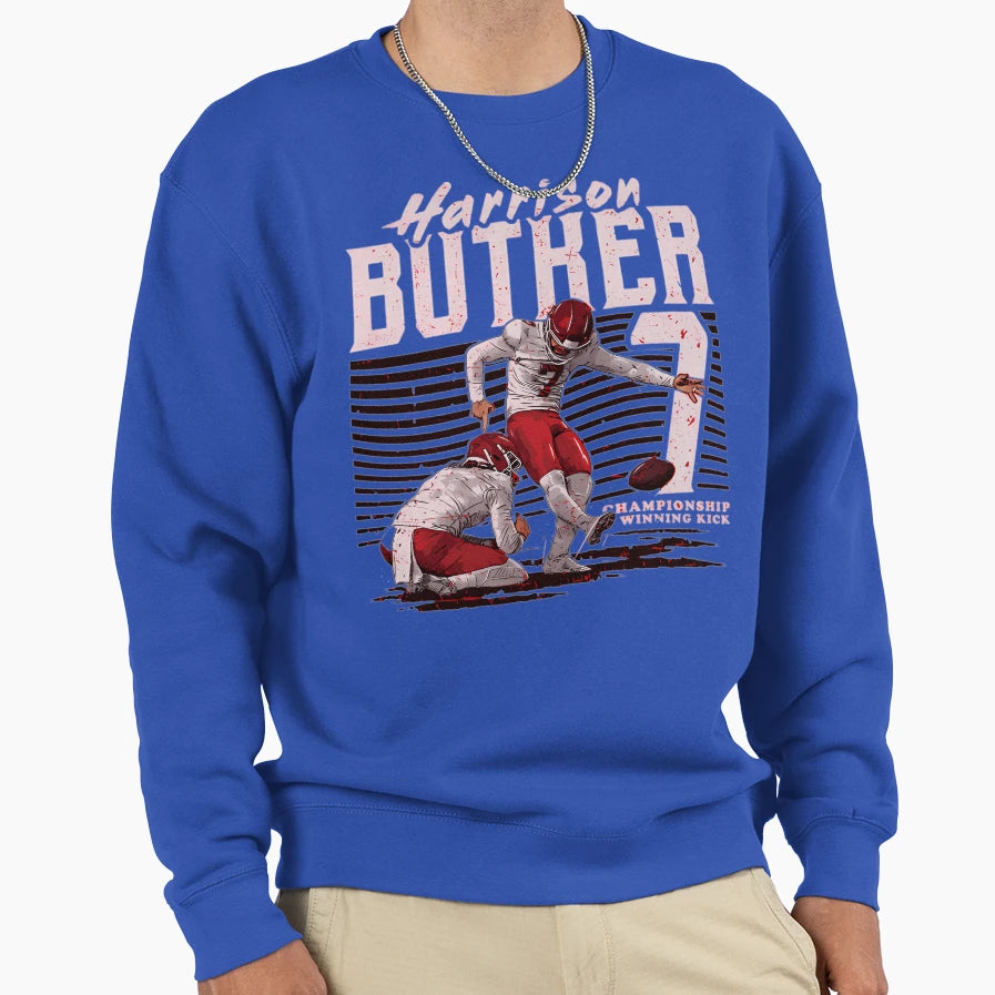Harrison Butker Kansas City Kick T-Shirt - Minimalist Print for Adults - T-Shirt, Sweatshirt, Hoodie