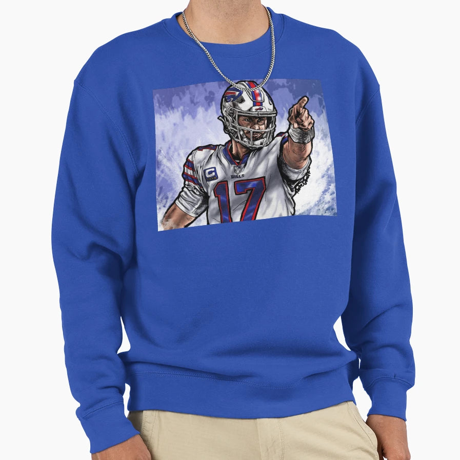 Allen First Down Full Sweatshirt - Minimalist Print for Adults - T-Shirt, Sweatshirt, Hoodie