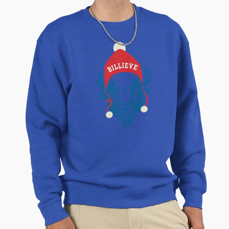I Billieve Blue And Red Buffalo Bills Sweatshirt - Aesthetic Graphic Unisex - T-Shirt, Sweatshirt, Hoodie