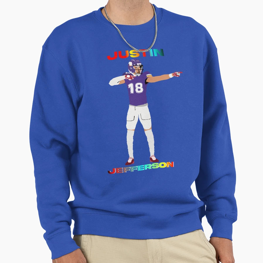 Justin Illustration Sweatshirt - Fun Novelty Design Men Women - T-Shirt, Sweatshirt, Hoodie