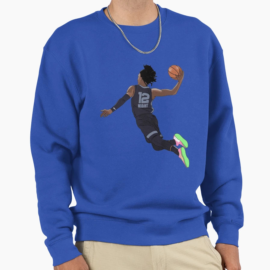 Ja Morant Big Air Dunk Memphis Sweatshirt - Unique Graphic Men Women - T-Shirt, Sweatshirt, Hoodie