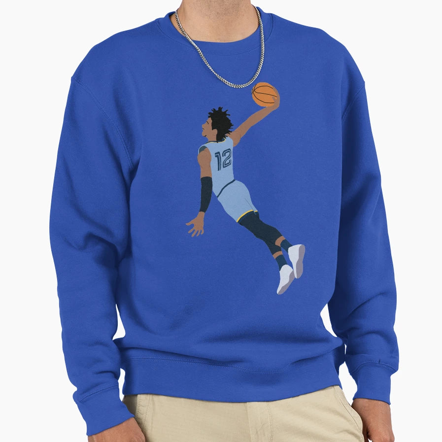 Ja Morant Dunk Sweatshirt - Fun Novelty Design for Adults - T-Shirt, Sweatshirt, Hoodie