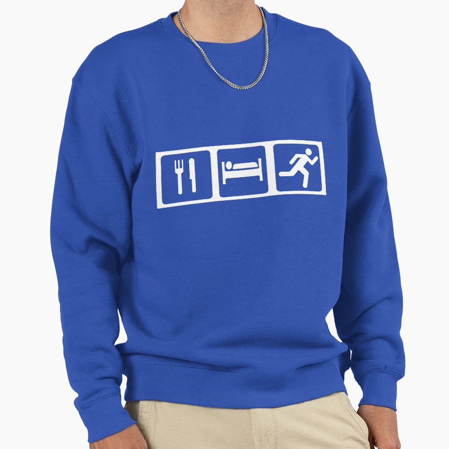 Eat Sleep Run Sweatshirt - Aesthetic Graphic Unisex - T-Shirt, Sweatshirt, Hoodie
